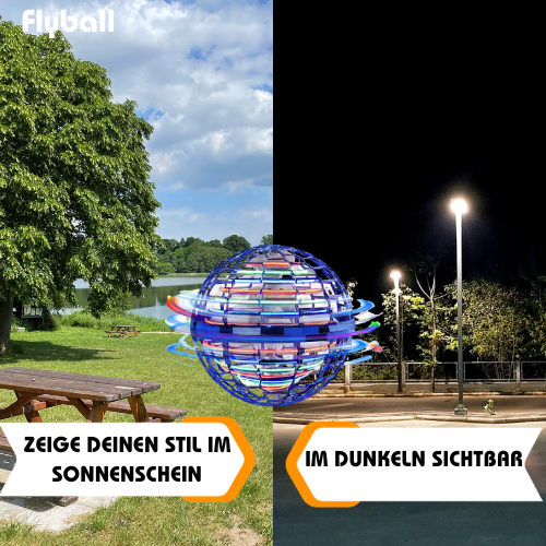 Flygande boomerangboll – interaktiv LED-svävleksak