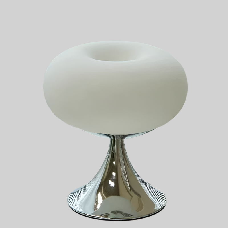 OrchardGlow Apple Shaped Glass Table Lamp — Vintage Charm Lighting