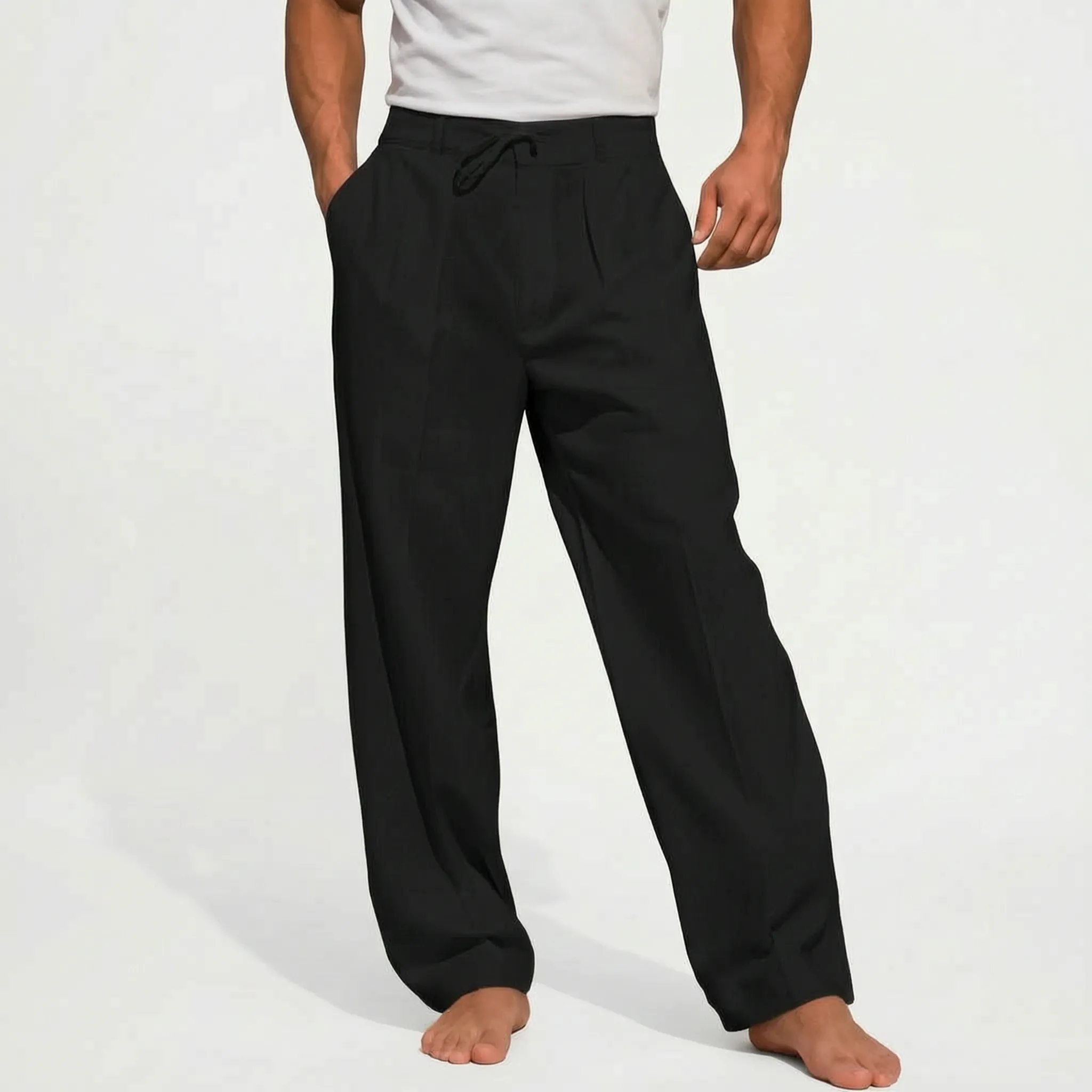 Men's Lightweight Summer Trousers -  Warm Weather Outings - Wildoxy