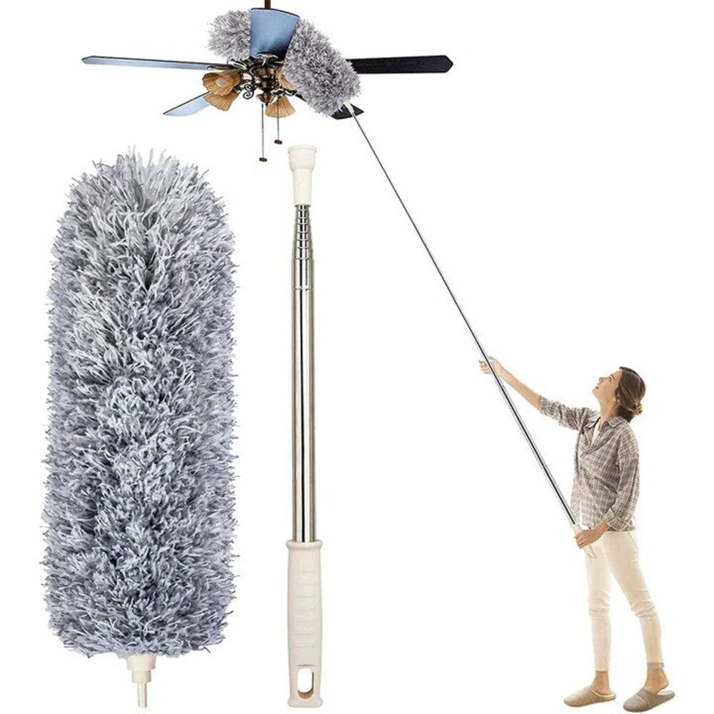 Teleskopowa miotełka z mikrofibry — zasięg 86-280 cm
