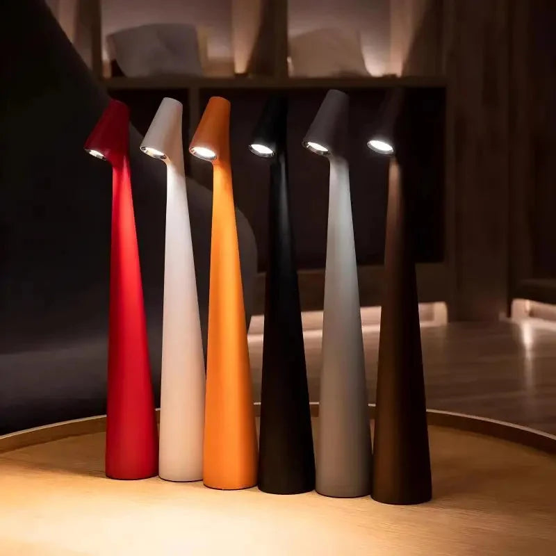 Nordic Wireless LED Table Lamp — Cord-Free Directed Beam