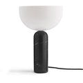 AureaStone Marble Lamp — Premium Fabric Shade, Natural Stone Base