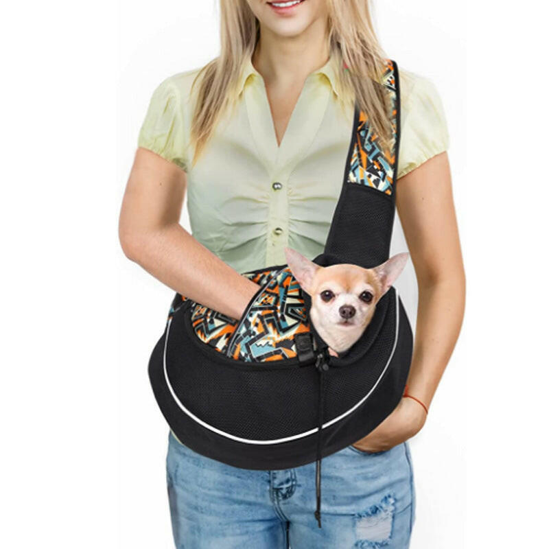 Bolsa transportadora para mascotas — Malla transpirable, correa de hombro ajustable