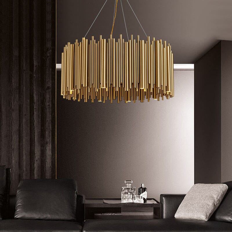Gilded Nest Chandelier — Elaborate Design and Rich Gold Finish