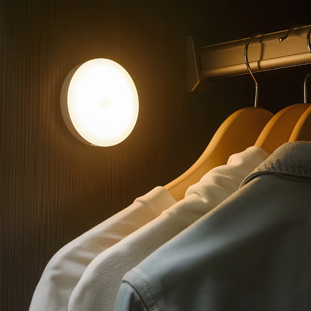 Wireless Motion Sensor Lamp — Automatic, USB Rechargeable ABS