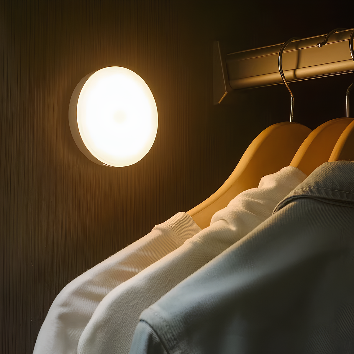 Wireless Motion Sensor Lamp — Automatic, USB Rechargeable ABS