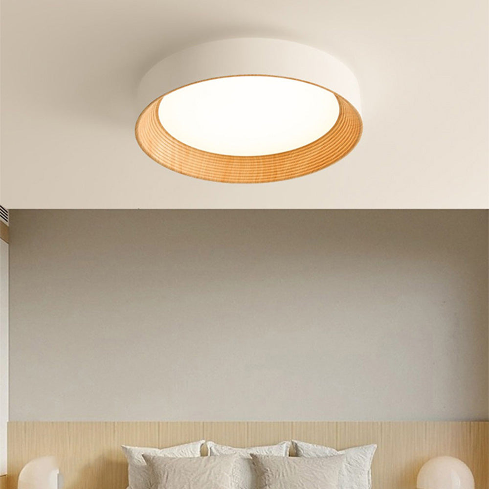 Ronde platte led-plafondlamp — slank ontwerp