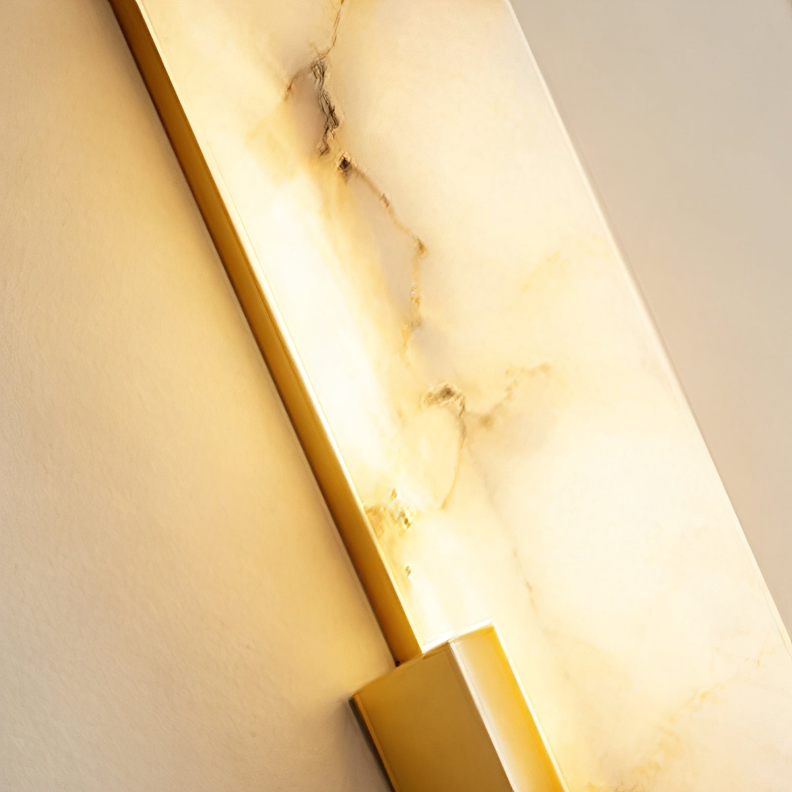 Alberta Brass Marble Wall Light | wildoxy