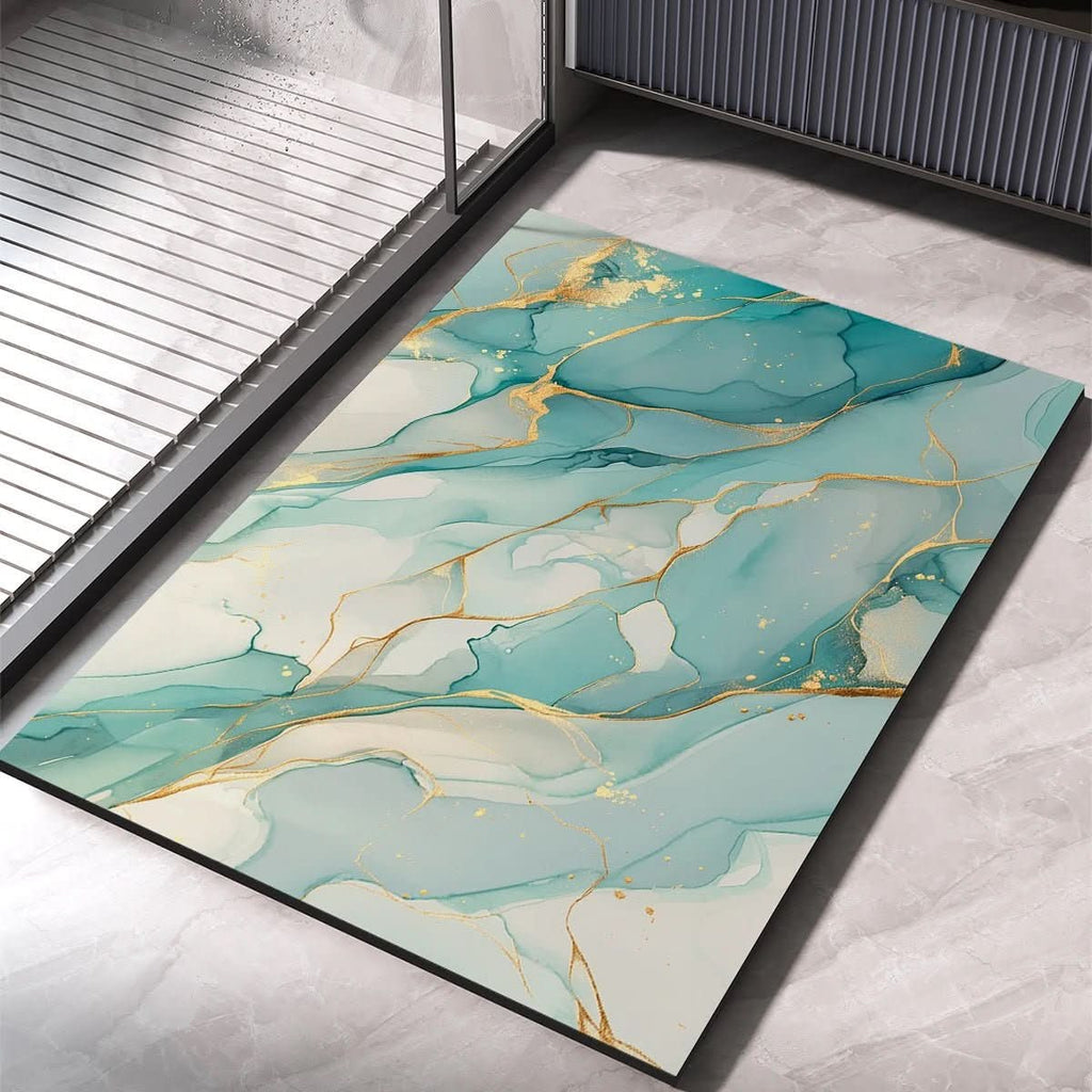 Alfombrilla de baño de secado rápido AbsorbaMat - Base con agarre seguro