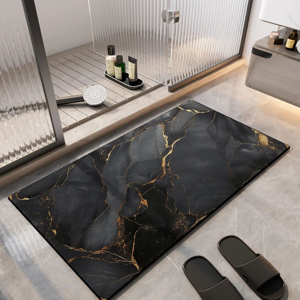 Alfombrilla de baño de secado rápido AbsorbaMat - Base con agarre seguro