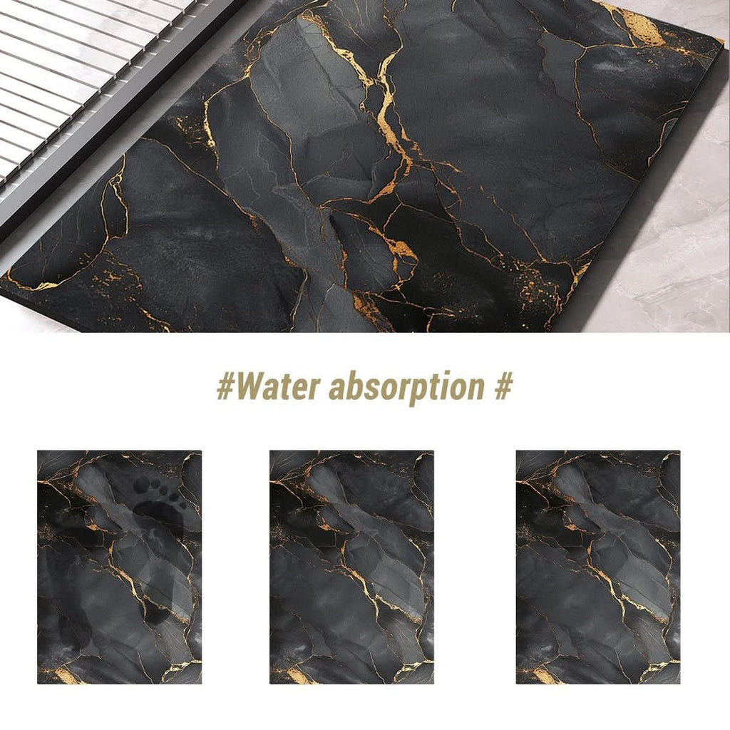 Alfombrilla de baño de secado rápido AbsorbaMat - Base con agarre seguro