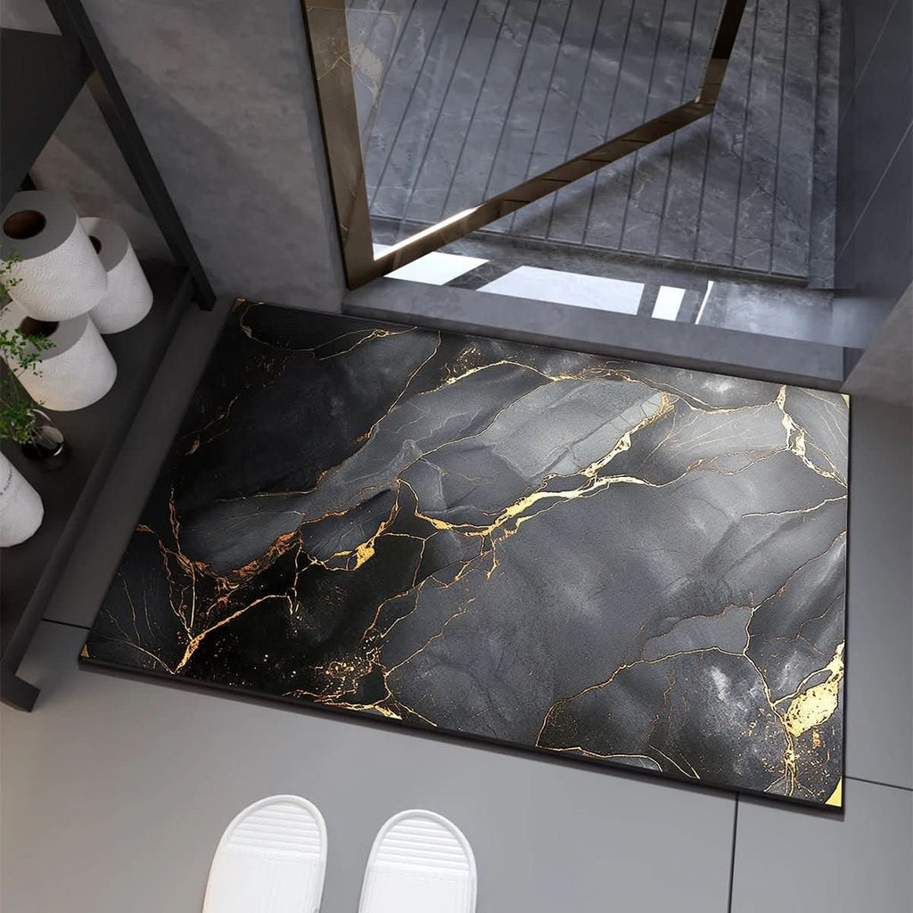 Alfombrilla de baño de secado rápido AbsorbaMat - Base con agarre seguro