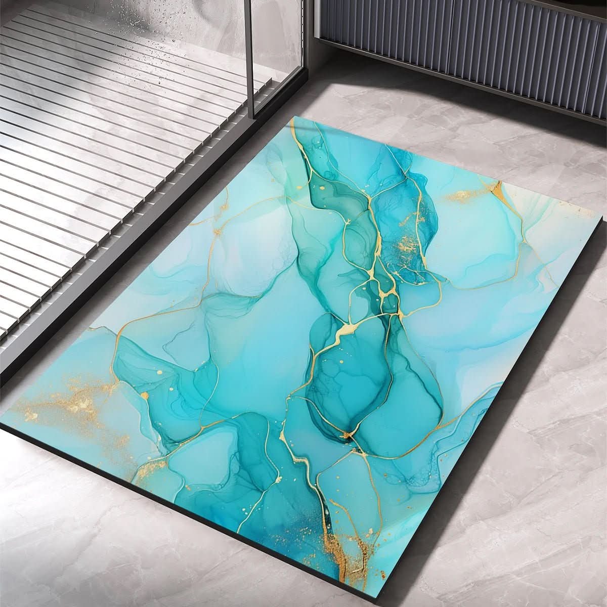 Alfombrilla de baño de secado rápido AbsorbaMat - Base con agarre seguro