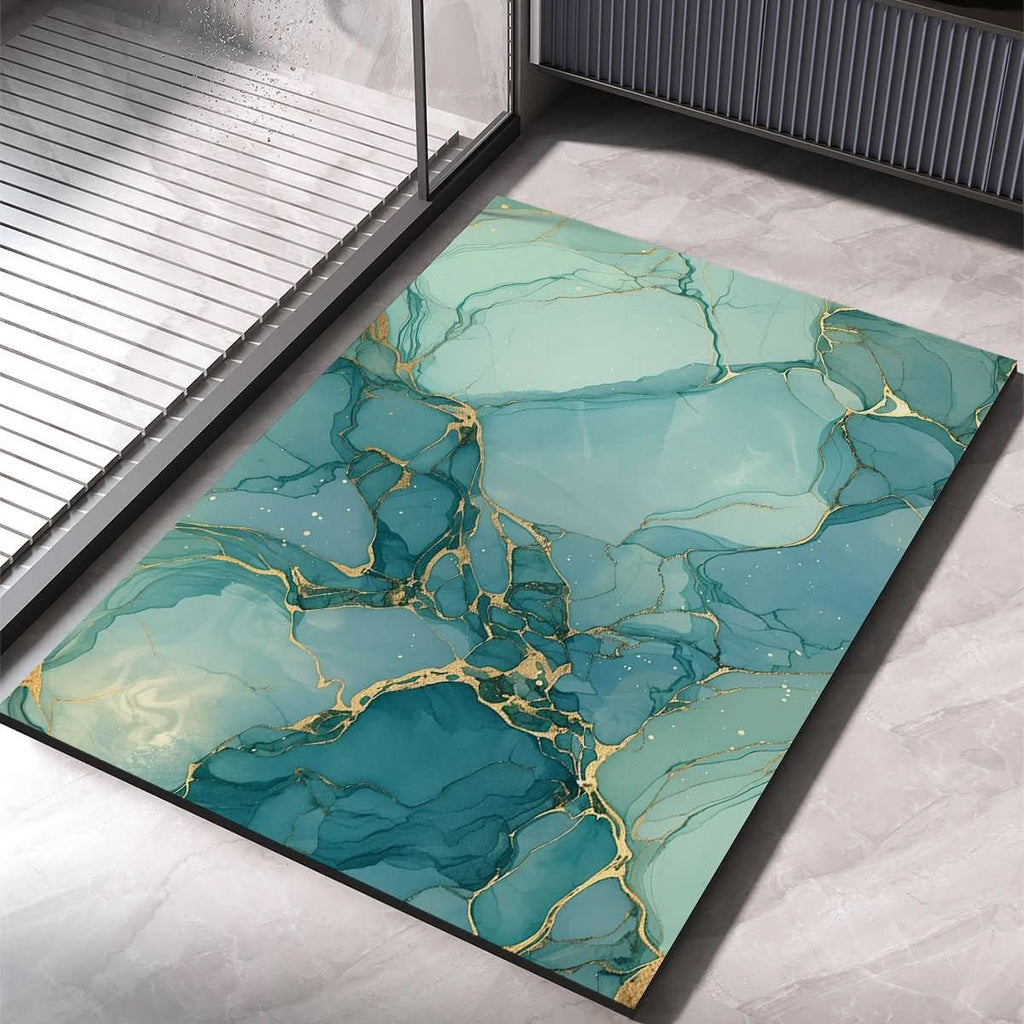 Alfombrilla de baño de secado rápido AbsorbaMat - Base con agarre seguro