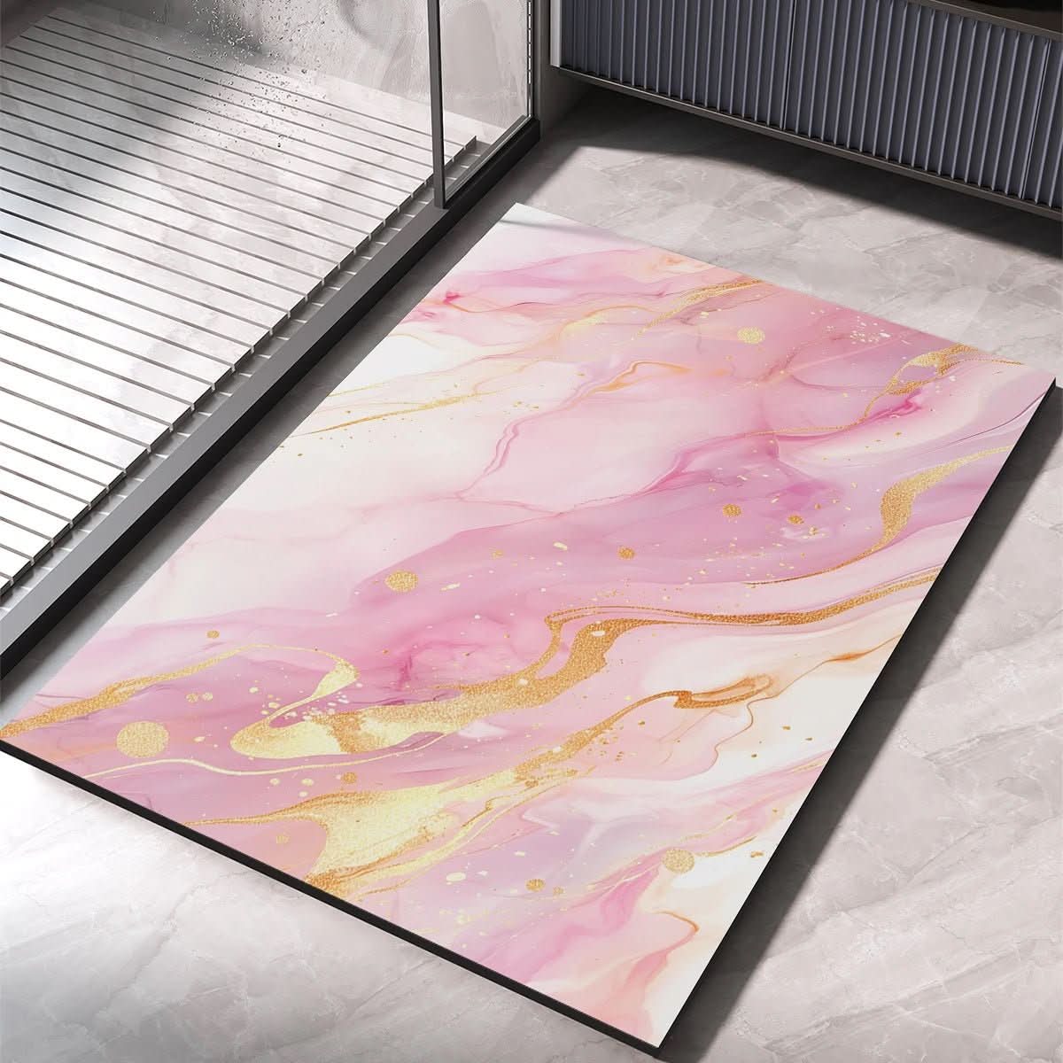Alfombrilla de baño de secado rápido AbsorbaMat - Base con agarre seguro