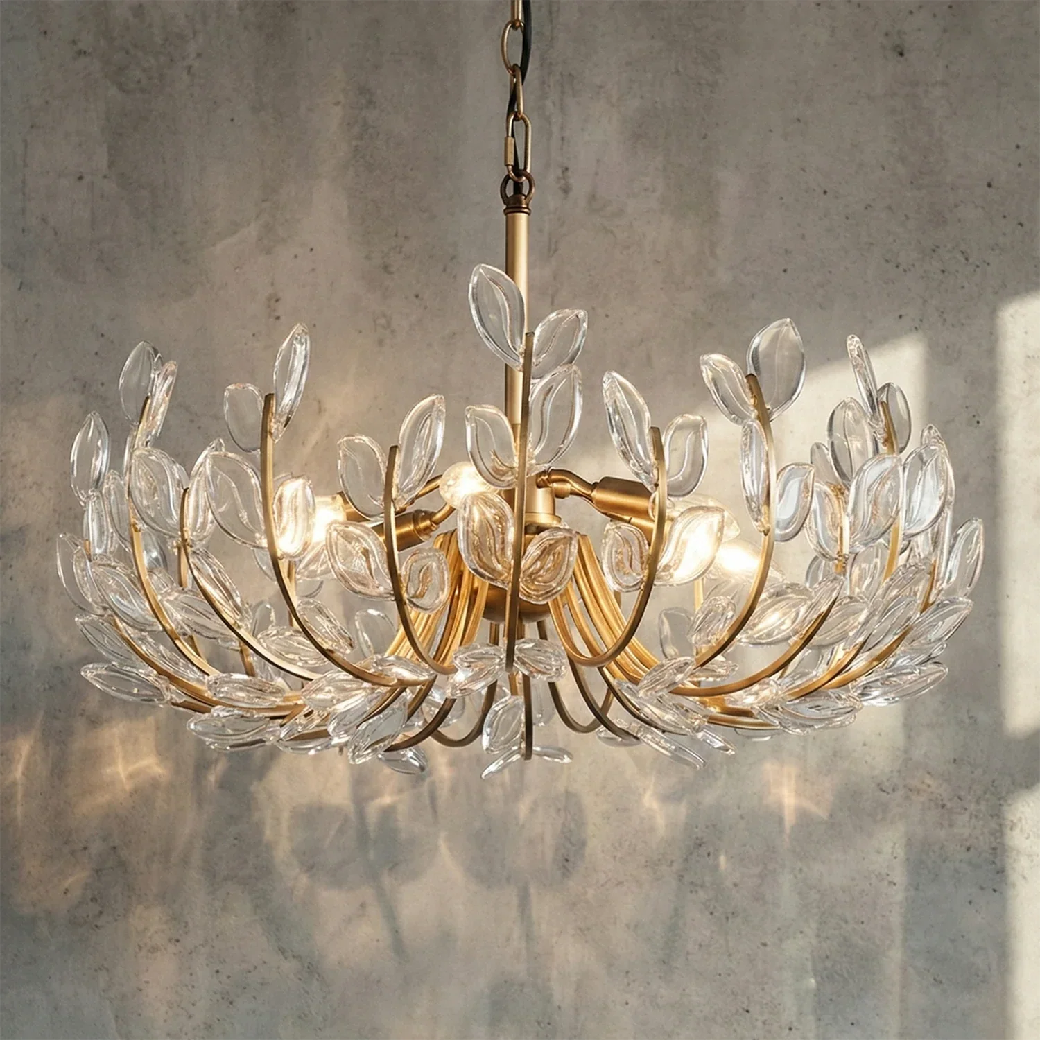 Adela Artisan Hand-Blown Glass Chandelier | wildoxy