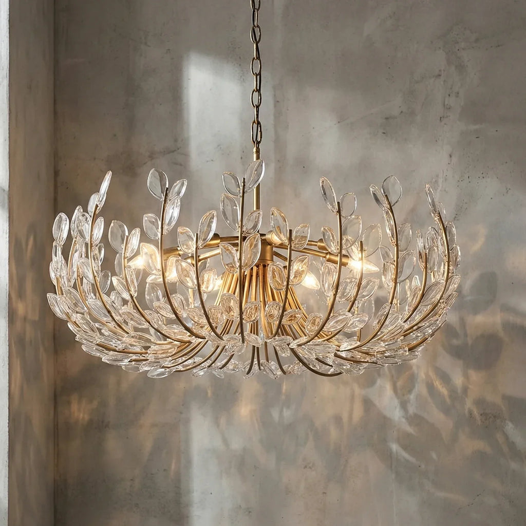 Adela Artisan Hand-Blown Glass Chandelier | wildoxy