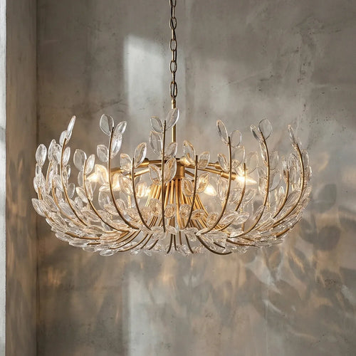Adela Artisan Hand-Blown Glass Chandelier | wildoxy