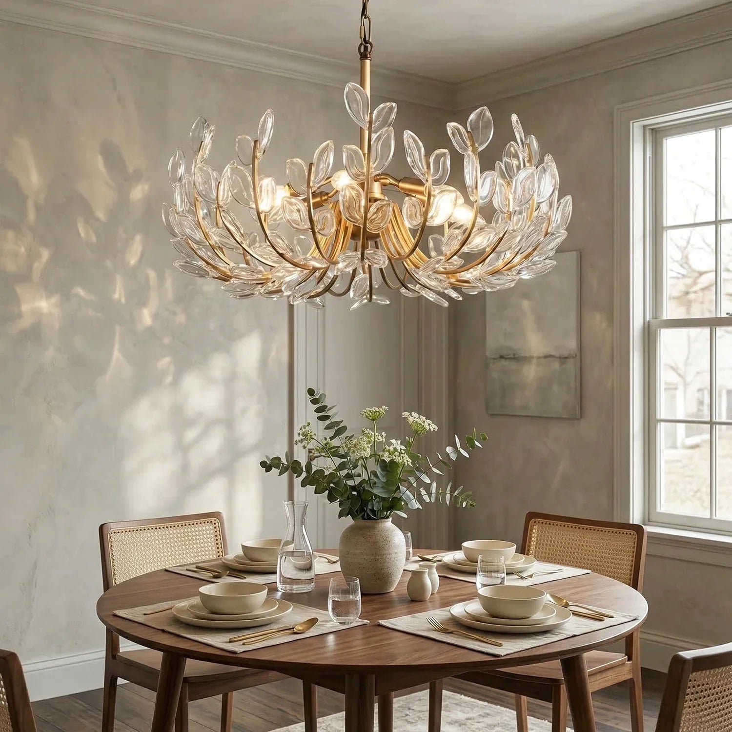 Adela Artisan Hand-Blown Glass Chandelier | wildoxy