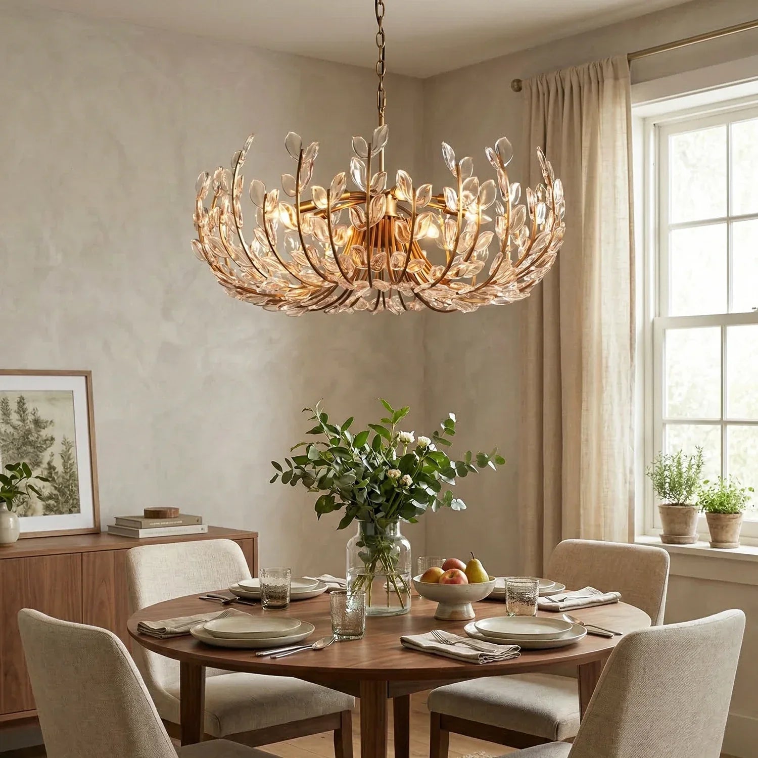 Adela Artisan Hand-Blown Glass Chandelier | wildoxy