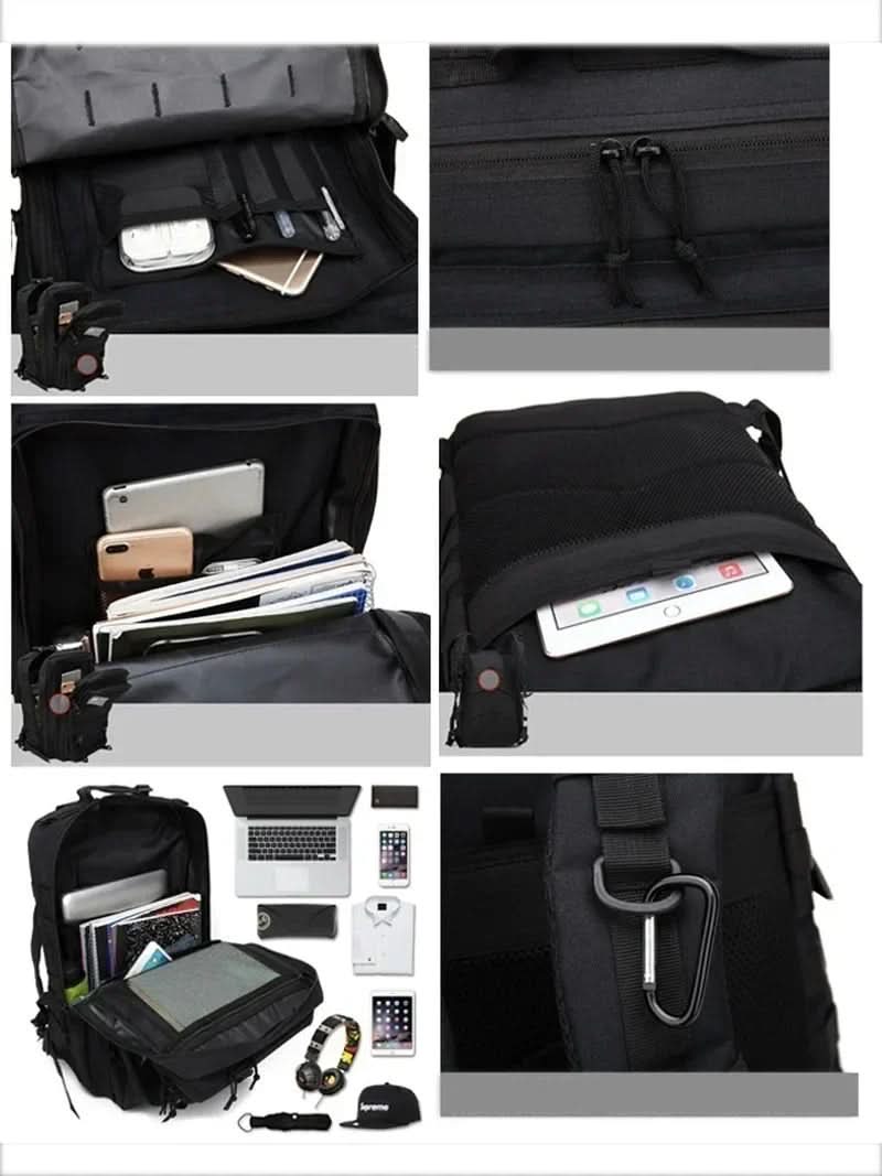תיק גב טקטי AdventurePack בנפח 50 ליטר — עמיד לחלוטין למים, תיק נשיאה עמיד במיוחד