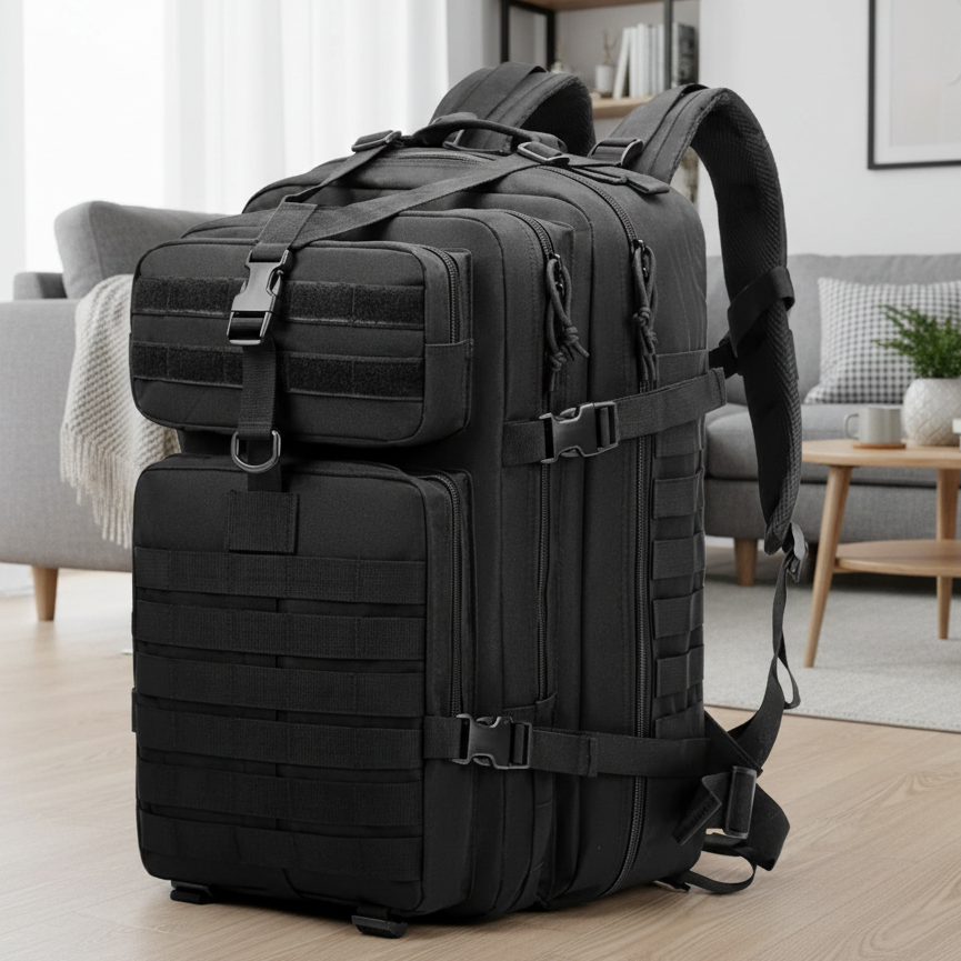 תיק גב טקטי AdventurePack בנפח 50 ליטר — עמיד לחלוטין למים, תיק נשיאה עמיד במיוחד