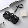 Soft Leather Sunglasses Case — Snap Button Closure