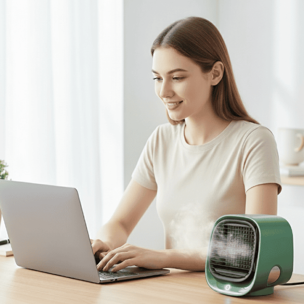 AeroBreeze All-In-One Air Cooler And Humidifier — Compact 2-in-1 Unit