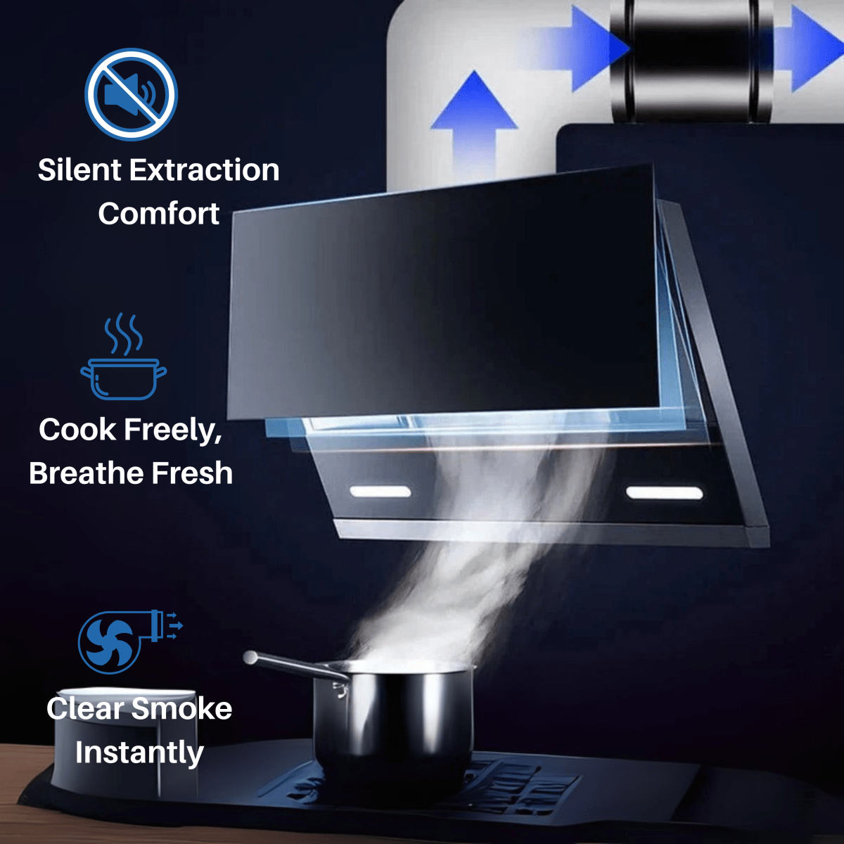 AeroVent csendes elszívóventilátor — optimalizált légkeringetés
