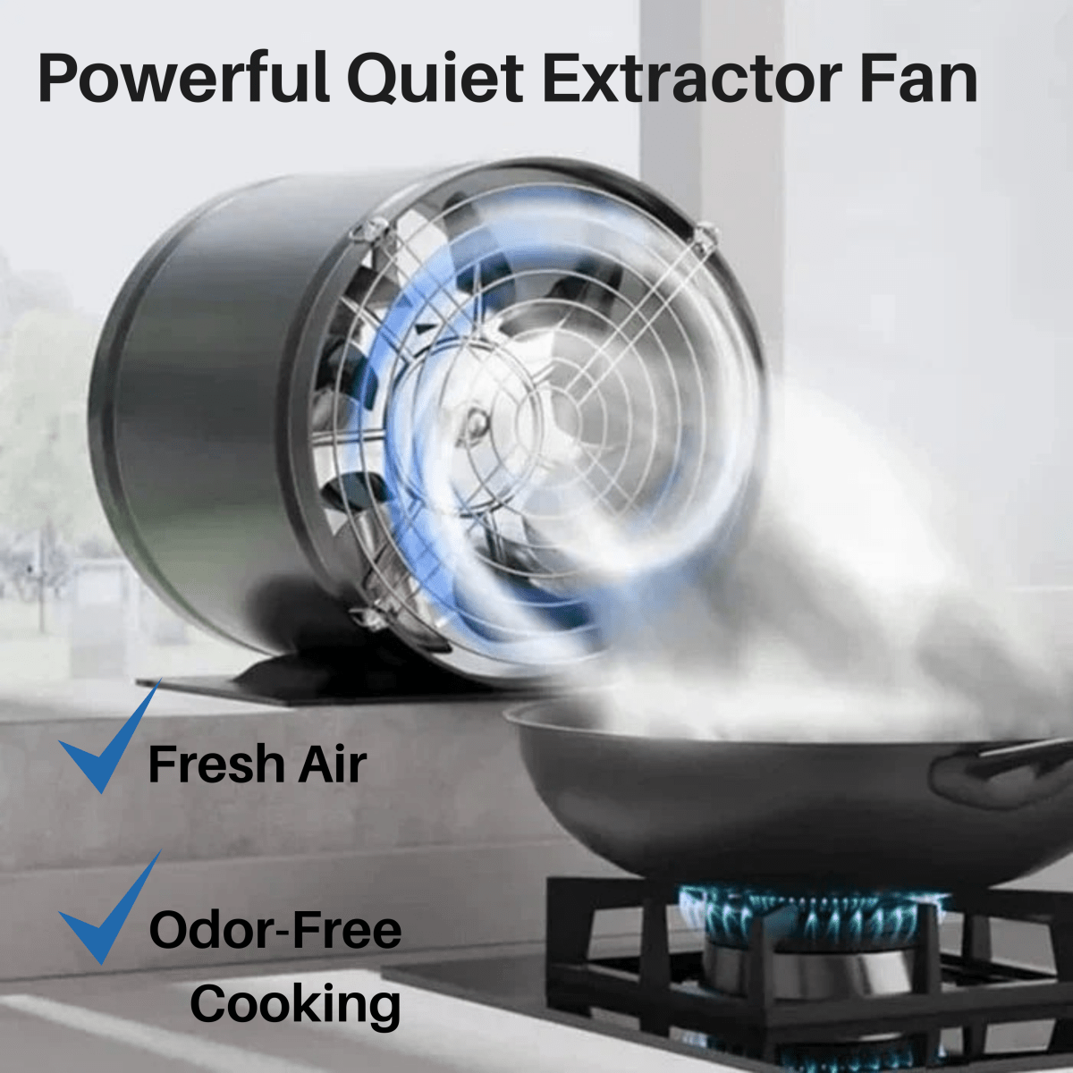 AeroVent csendes elszívóventilátor — optimalizált légkeringetés
