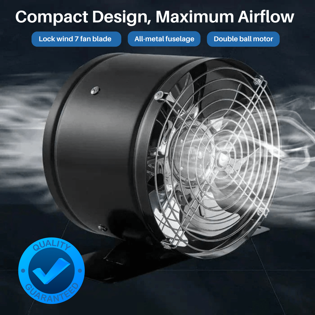 AeroVent csendes elszívóventilátor — optimalizált légkeringetés