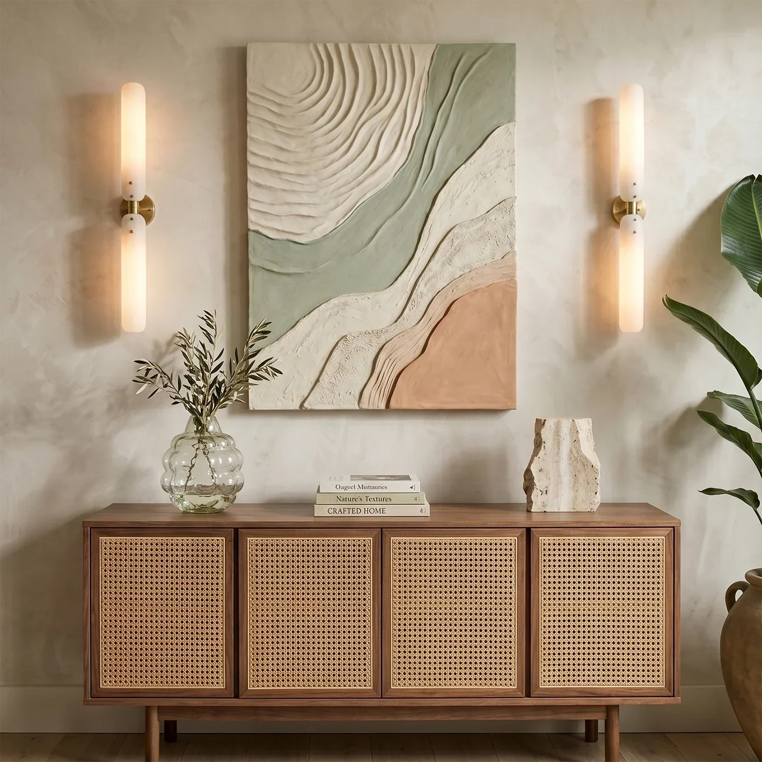 Afroalia Luxury Modern Art Deco Wall Sconce | wildoxy