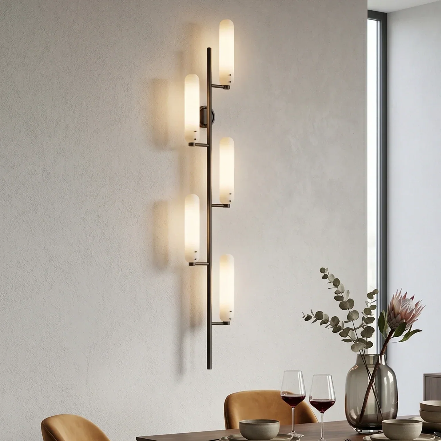 Afroalia Luxury Modern Art Deco Wall Sconce | wildoxy