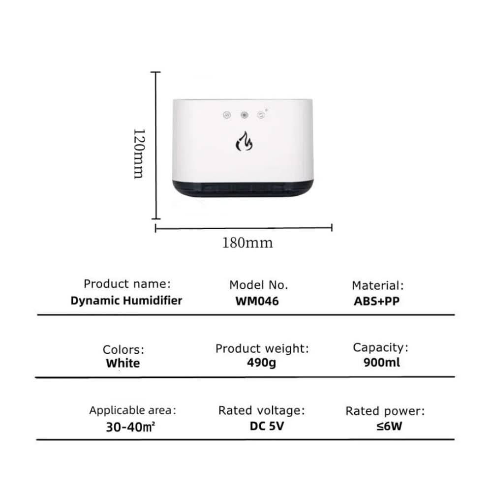 Ultrazvukový zvlhčovač Airmist Pro — LED světlo a šest trysek