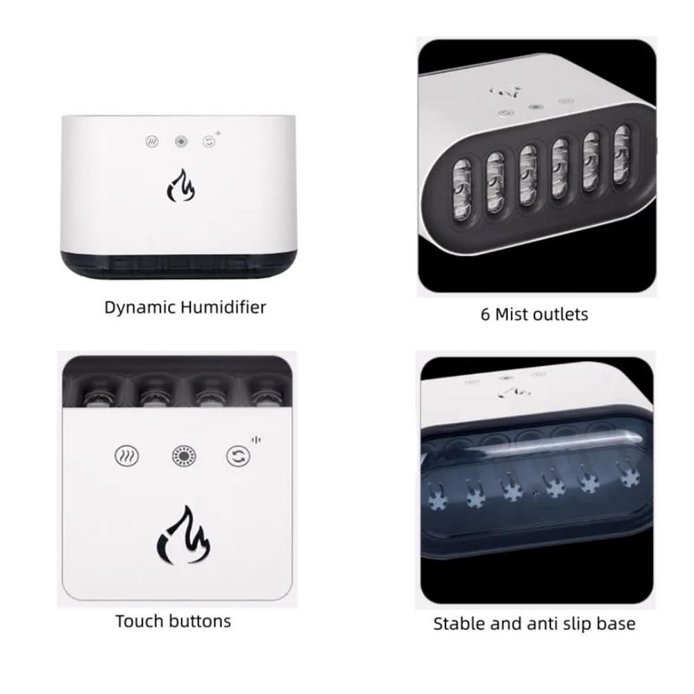 Ultrazvukový zvlhčovač Airmist Pro — LED světlo a šest trysek