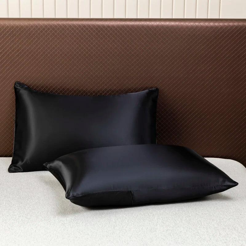 Juego de sábanas ligeras de satén AirSatin — sábanas transpirables y frescas, fundas de almohada suaves