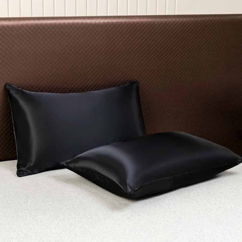 Juego de sábanas ligeras de satén AirSatin — sábanas transpirables y frescas, fundas de almohada suaves