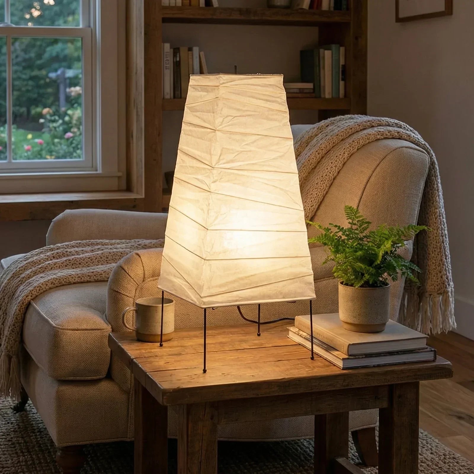 Akari Trapezoidal 4N Table Lamp | wildoxy