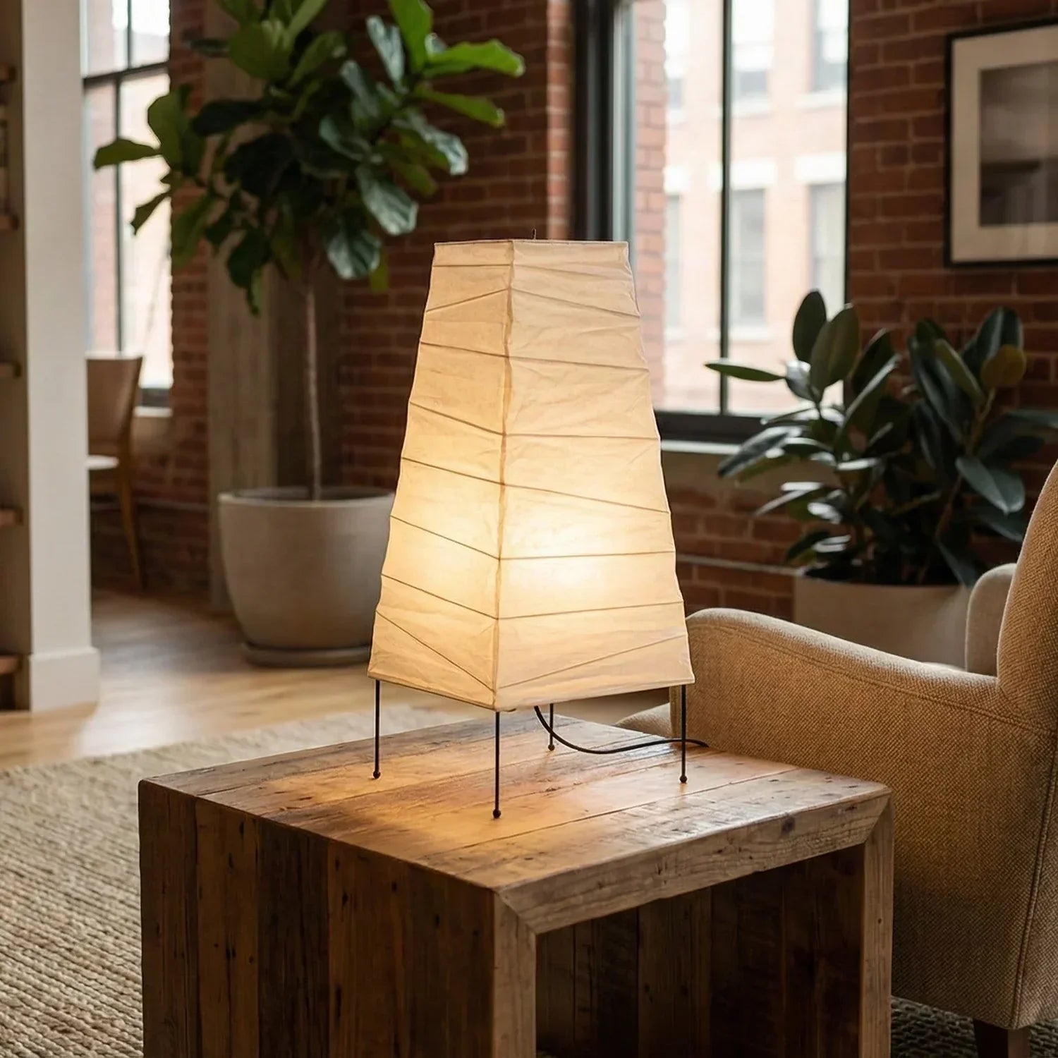 Akari Trapezoidal 4N Table Lamp | wildoxy