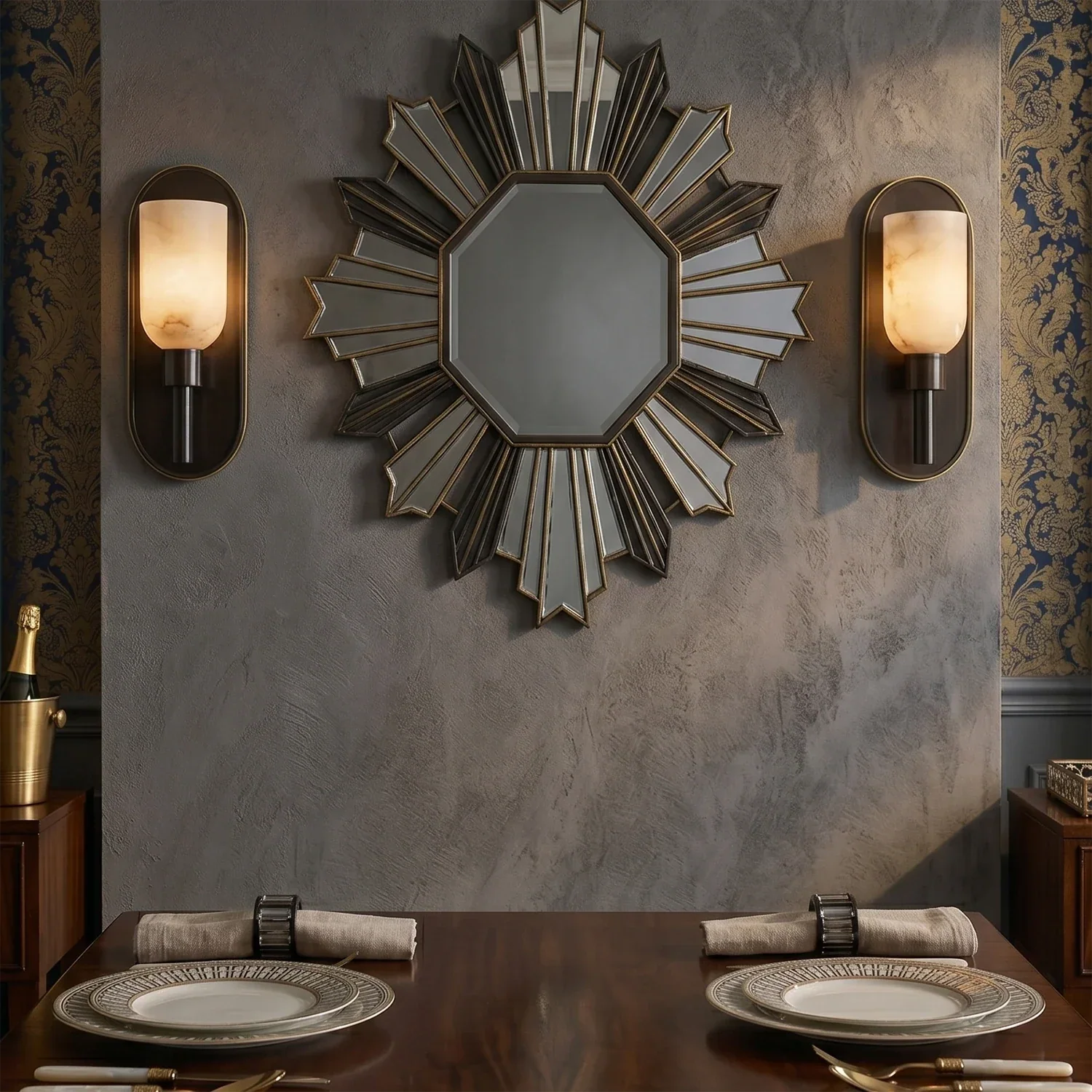 Alabaster Aurinde Wall Lamp | wildoxy