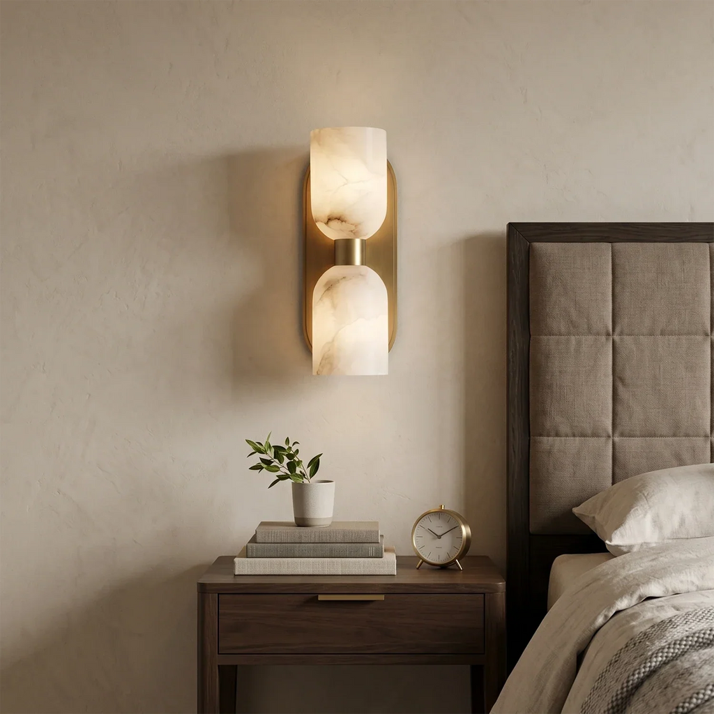 Alabaster Aurinde Wall Lamp | wildoxy