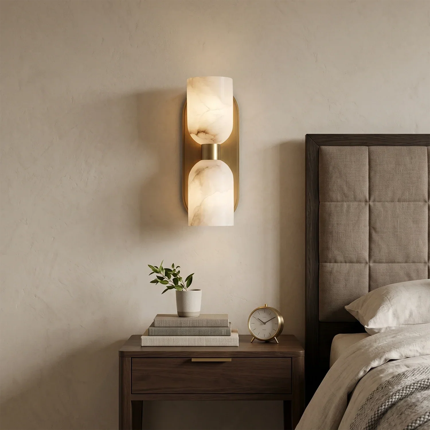 Alabaster Aurinde Wall Lamp | wildoxy