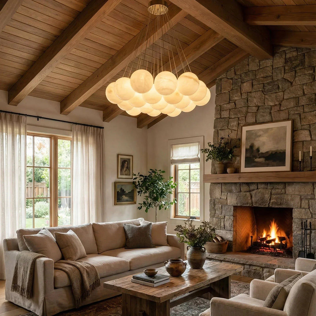 Alabaster Balls Chandelier | wildoxy
