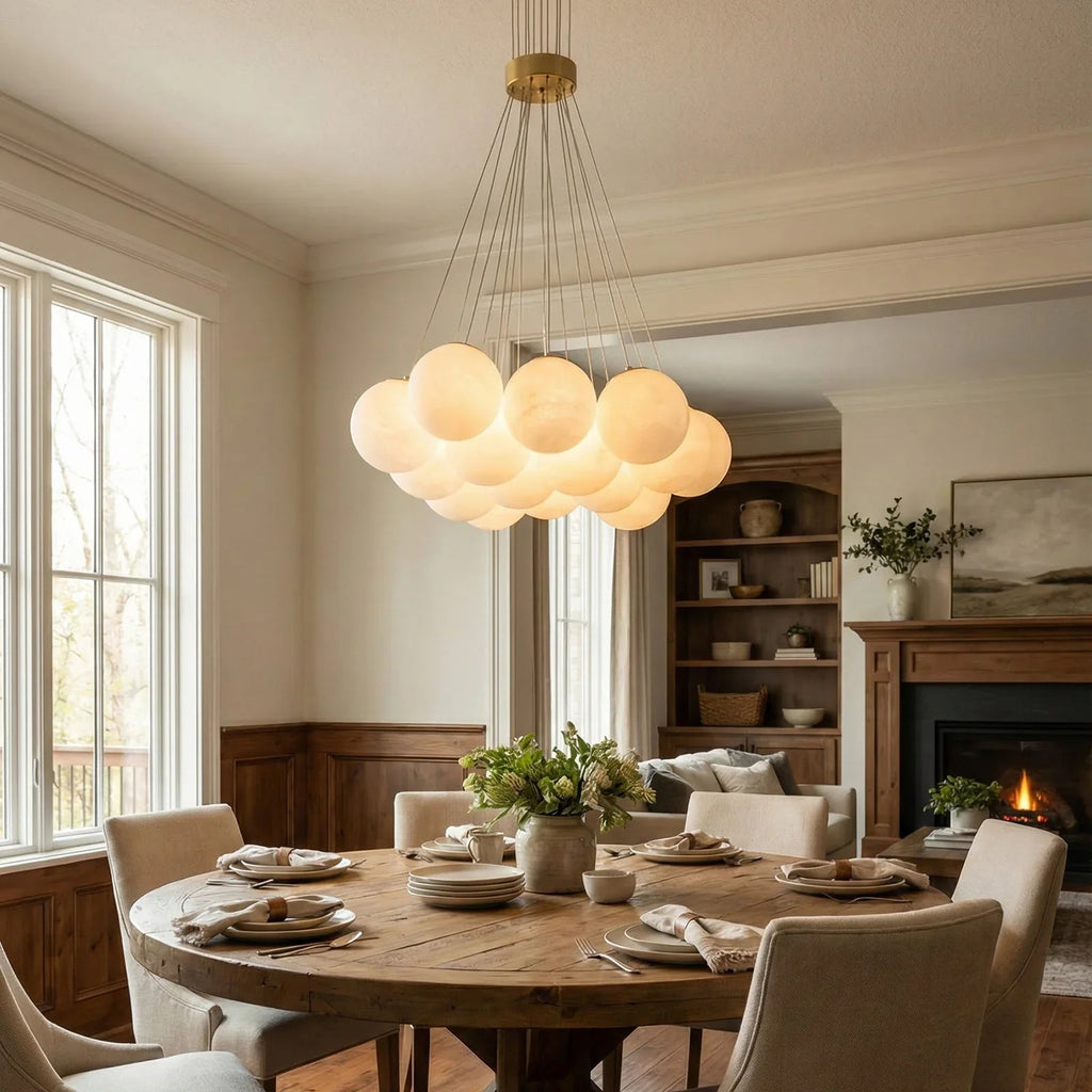 Alabaster Balls Chandelier | wildoxy