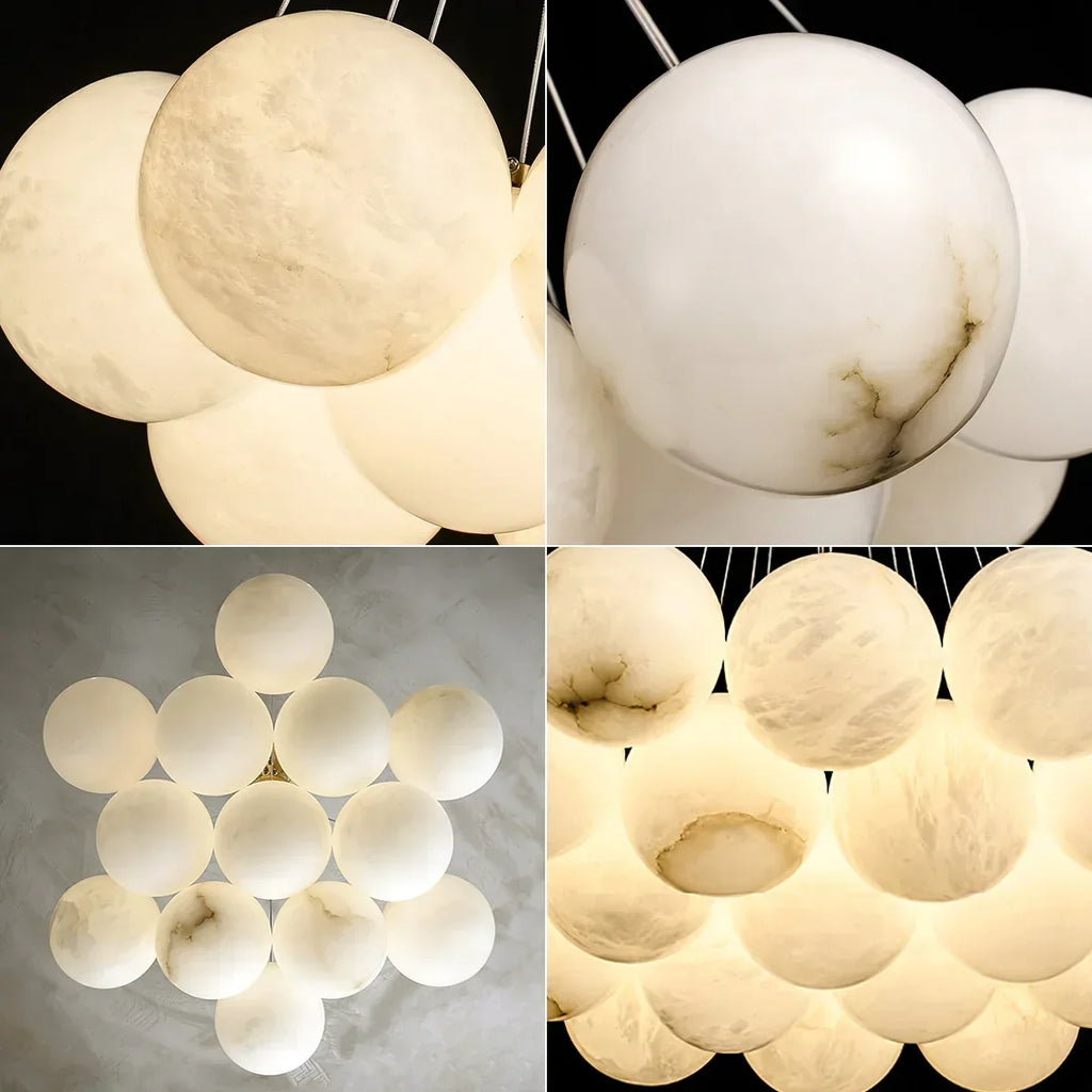 Alabaster Balls Chandelier | wildoxy
