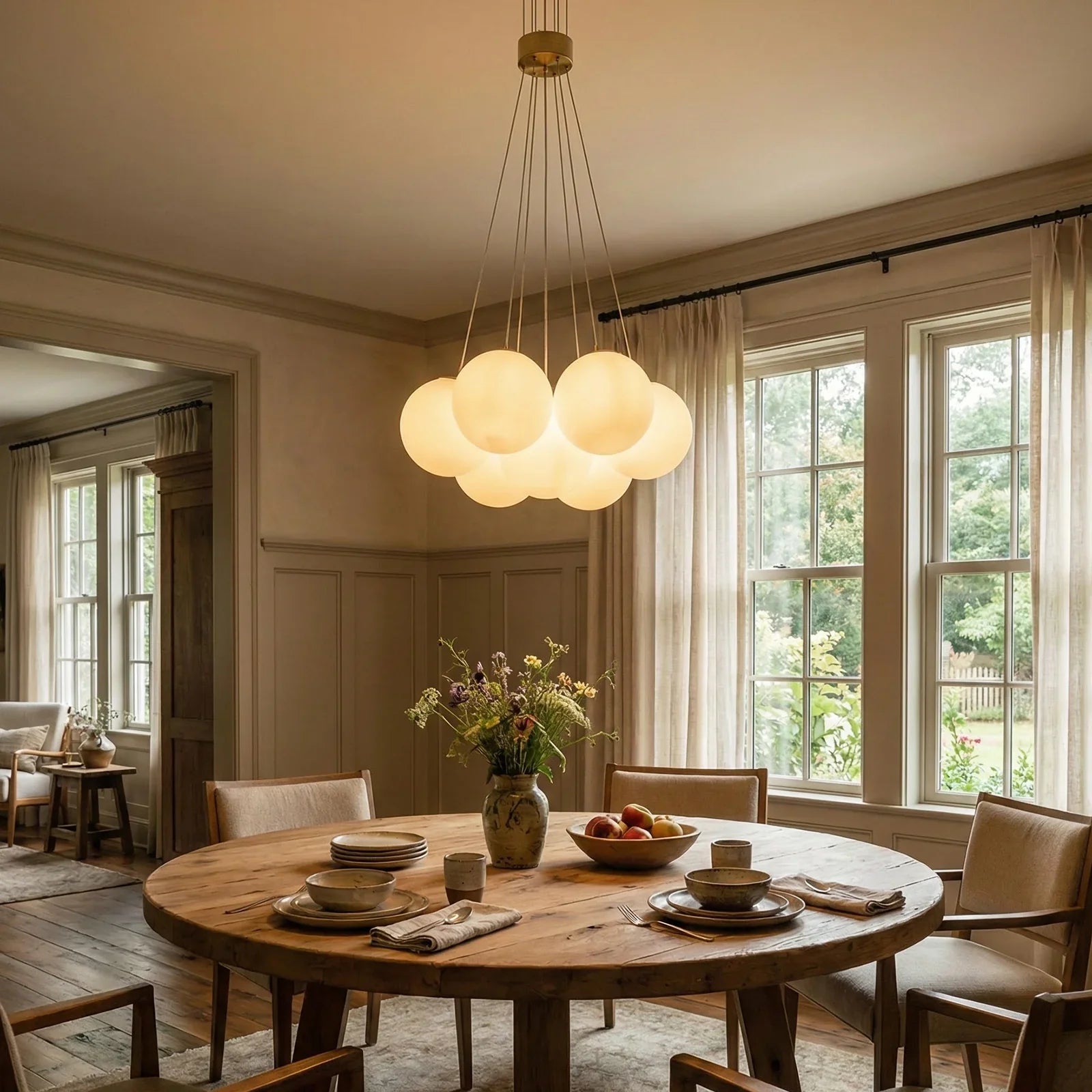 Alabaster Balls Chandelier | wildoxy