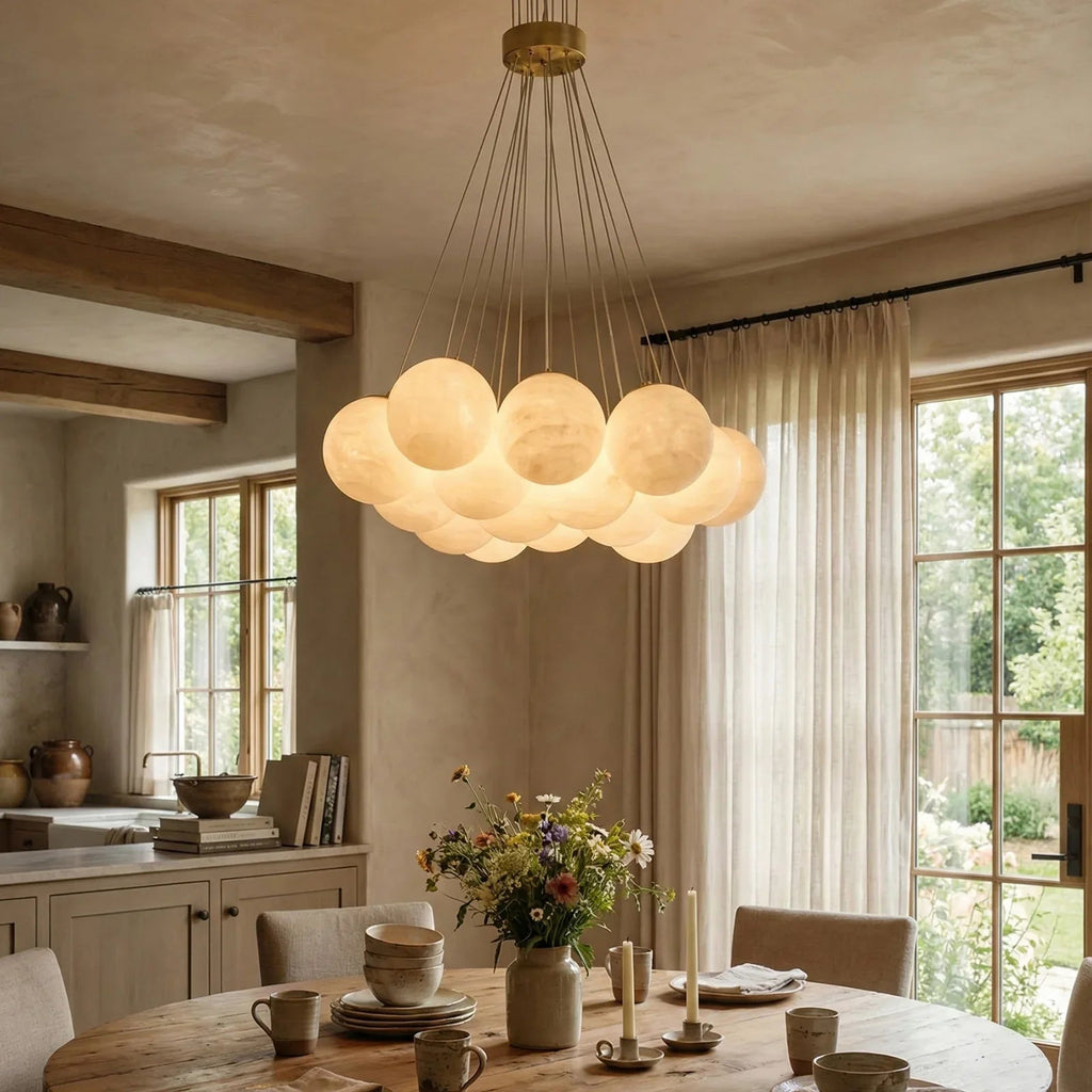 Alabaster Balls Chandelier | wildoxy