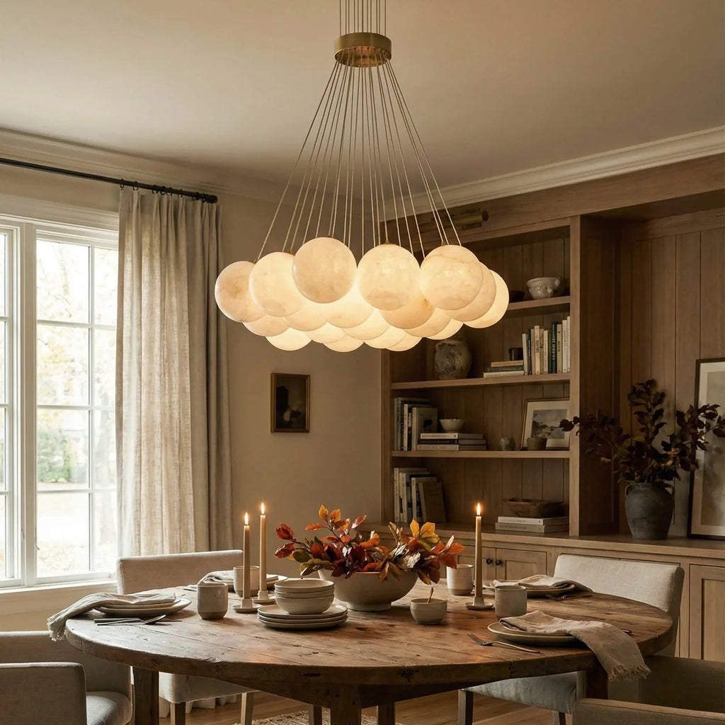 Alabaster Balls Chandelier | wildoxy