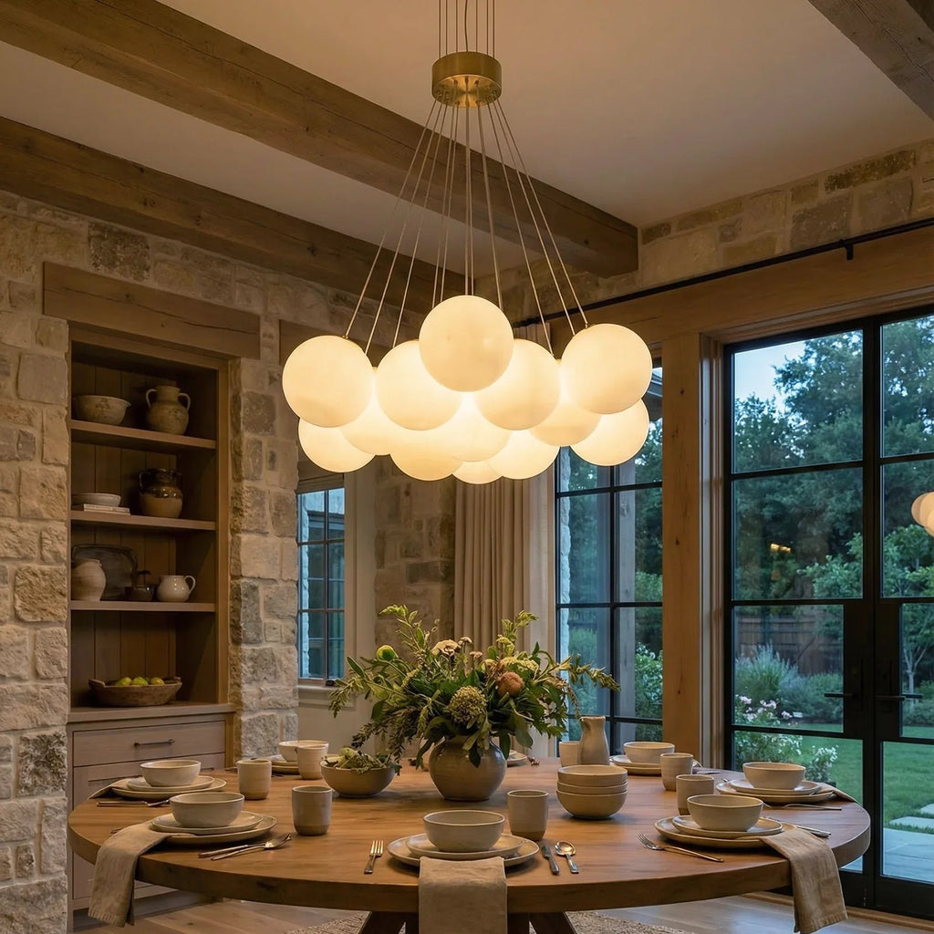 Alabaster Balls Chandelier | wildoxy