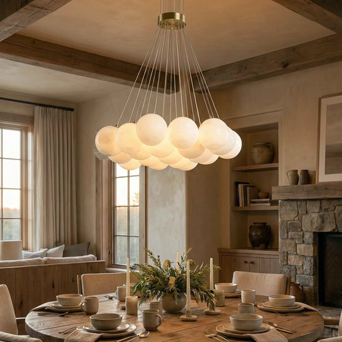 Alabaster Balls Chandelier | wildoxy